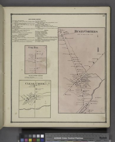 Busti Business Directory; Oak Hill (Village); Oak Hill Business Directory; Busti Corners (Village); Clear Creek (Villag…