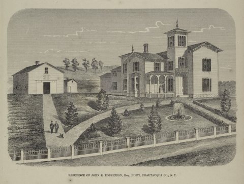 Residence of John R. Robertson, Esq., Busti, Chautauqua Co. N.Y
