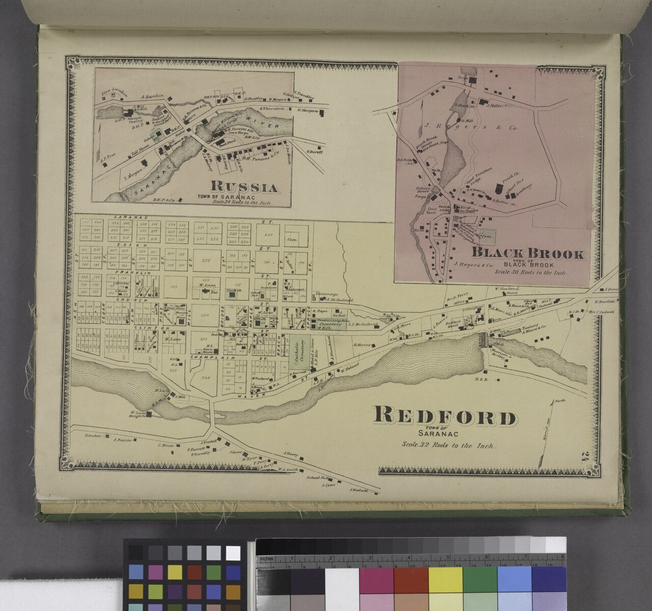 Russia (Village); Black Brook (Village); Redford (Village)