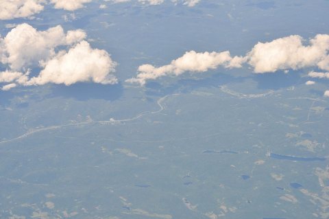 Aerial - Route 17 west of Livingston Manor, NY from WSW 01