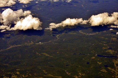 Aerial - Route 17 west of Livingston Manor, NY from WSW 01A