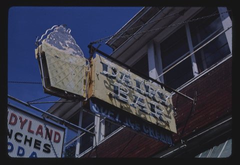 Kandyland ice cream sign, Front Street