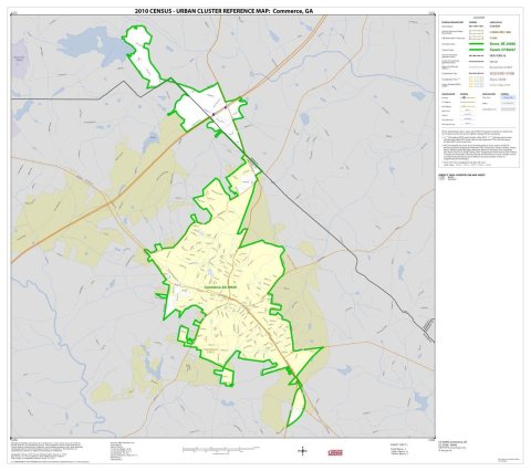 2010 Census Urban Cluster Reference Map for