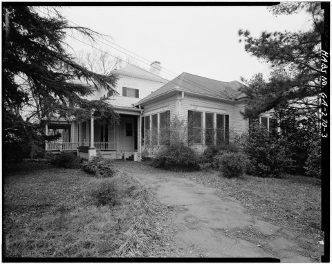 EAST REAR AND SOUTH SIDE - Lowe-Turner House, 88 Keys Ferry Street