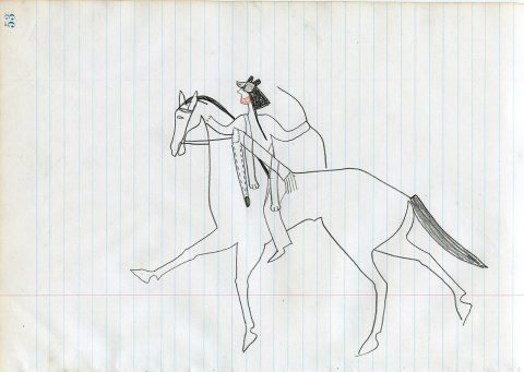 Amidon Ledger page No 53 by Jaw ca. 1885