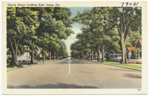 Cherry Street looking east, Jesup, Ga