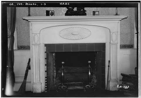 Historic American Buildings Survey L. D. Andrew, Photographer Aug. 12, 1936 MANTEL IN PARLOUR - Birscoe-Selman House, M…