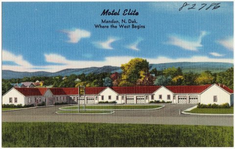 Motel Elite, Mandan, N. Dak., where the west begins (82786)