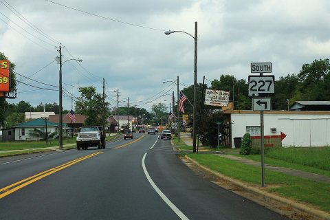 AL68 West AL227 South Sign