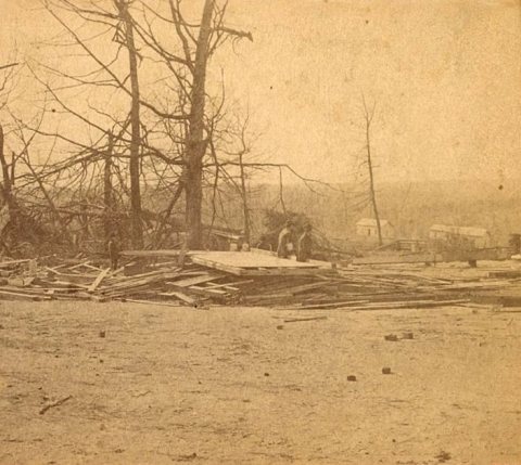 Newnan Tornado Damage 1884