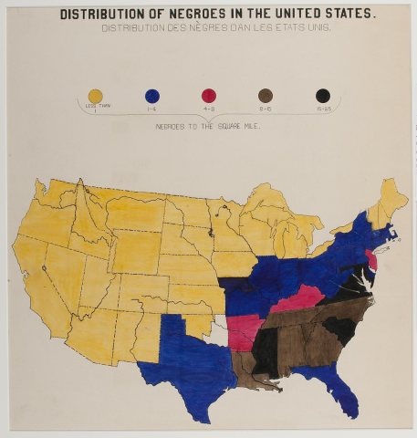 [A series of statistical charts illustrating the condition of the descendants of former African slaves now in residence…
