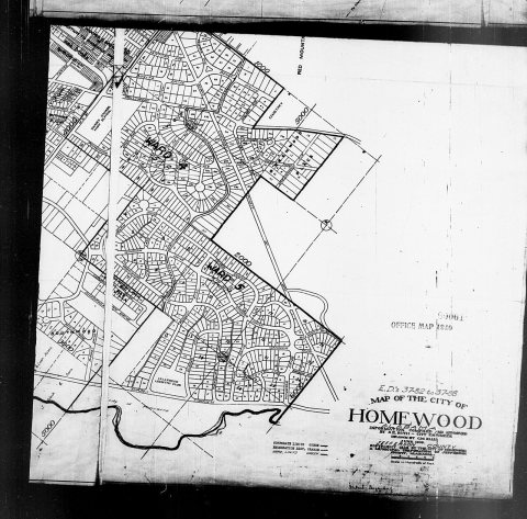 1940 Census Enumeration District Maps - Alabama - Jefferson County - Homewood - ED 37-82, ED 37-83, ED 37-84, ED 37-85,…