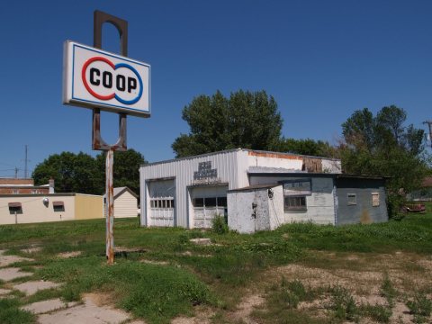 Gas station in