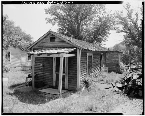 Front facade, looking east - 119 Burr Street (House), La Grange, Troup County, GA