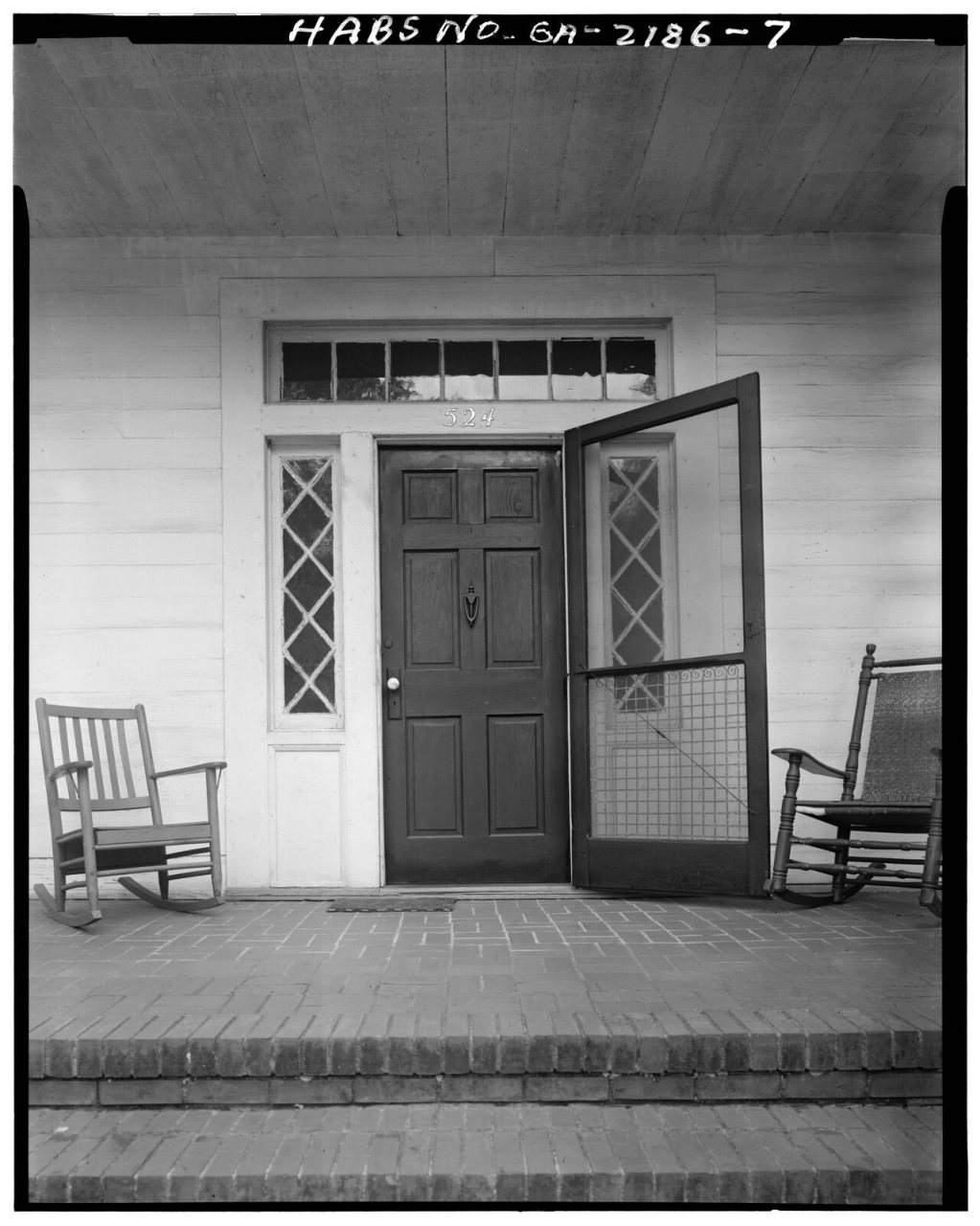 Front entrence - Herndon-Glanton-Reeves House, 524 Greenville Street, La Grange, Troup County, GA