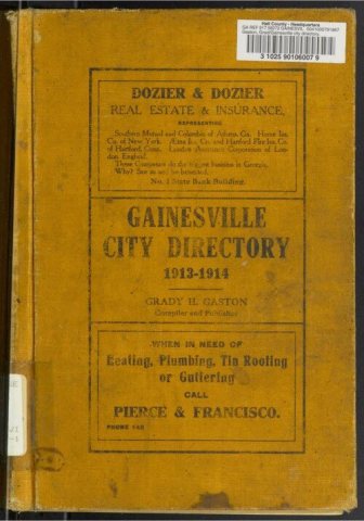 Gainesville city directory, 1913-1914 - DPLA - 5d94ea71301ac87590f219f288a3d452
