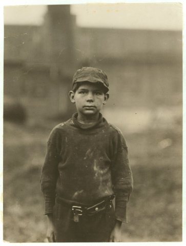 Neil Power, 10 y(ea)rs old, he said, 'Turns stockings in Rome (Ga.) Hosiery Mill.' A shy, pathetic figure. 'Hain't been…