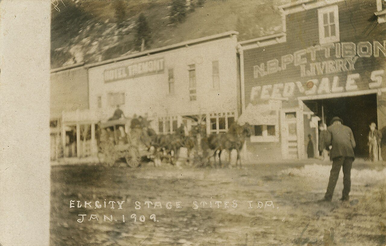 Elk City Stage, January 1909