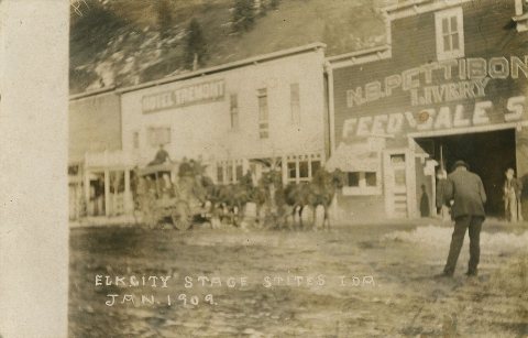 Elk City Stage, January 1909