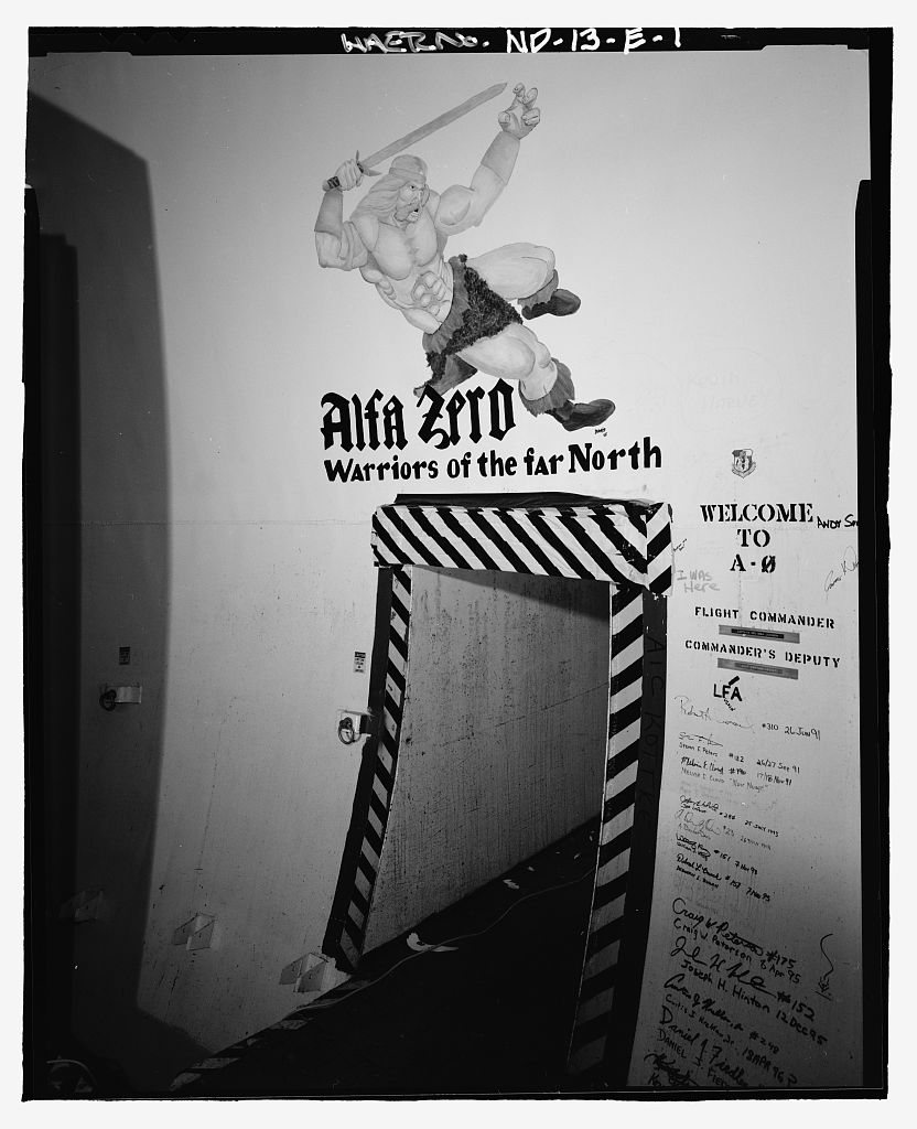 Grand Forks Air Force Base, Painted Murals, Missile Alert Facility Alpha-Zero, Grand Forks, Grand Forks County, ND