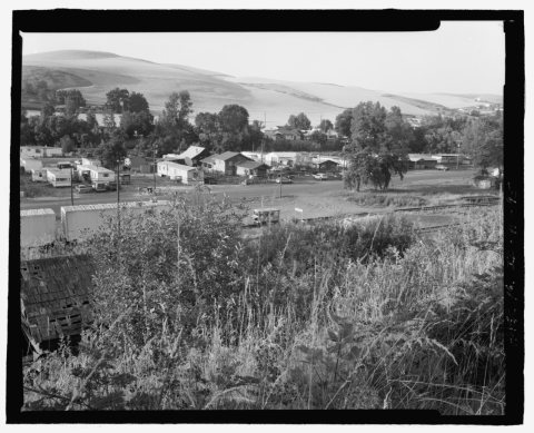 Culdesac, an overview looking northeast - Camas Prairie Railroad, Second Subdivision, From Spalding in Nez Perce County…