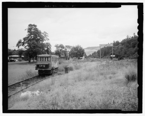 Culdesac Yard, view looking east - Camas Prairie Railroad, Second Subdivision, From Spalding in Nez Perce County, throu…