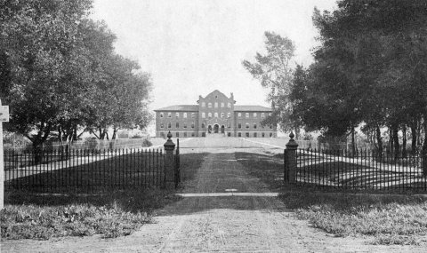 Entrance to School for the Blind in Bathgate, N.D., circa 1914