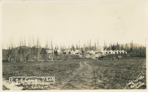 Civilian Conservation Corps Camp, P 208, at Collins, 1933