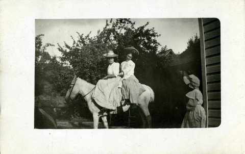 Riding Home From Threshing, 1910