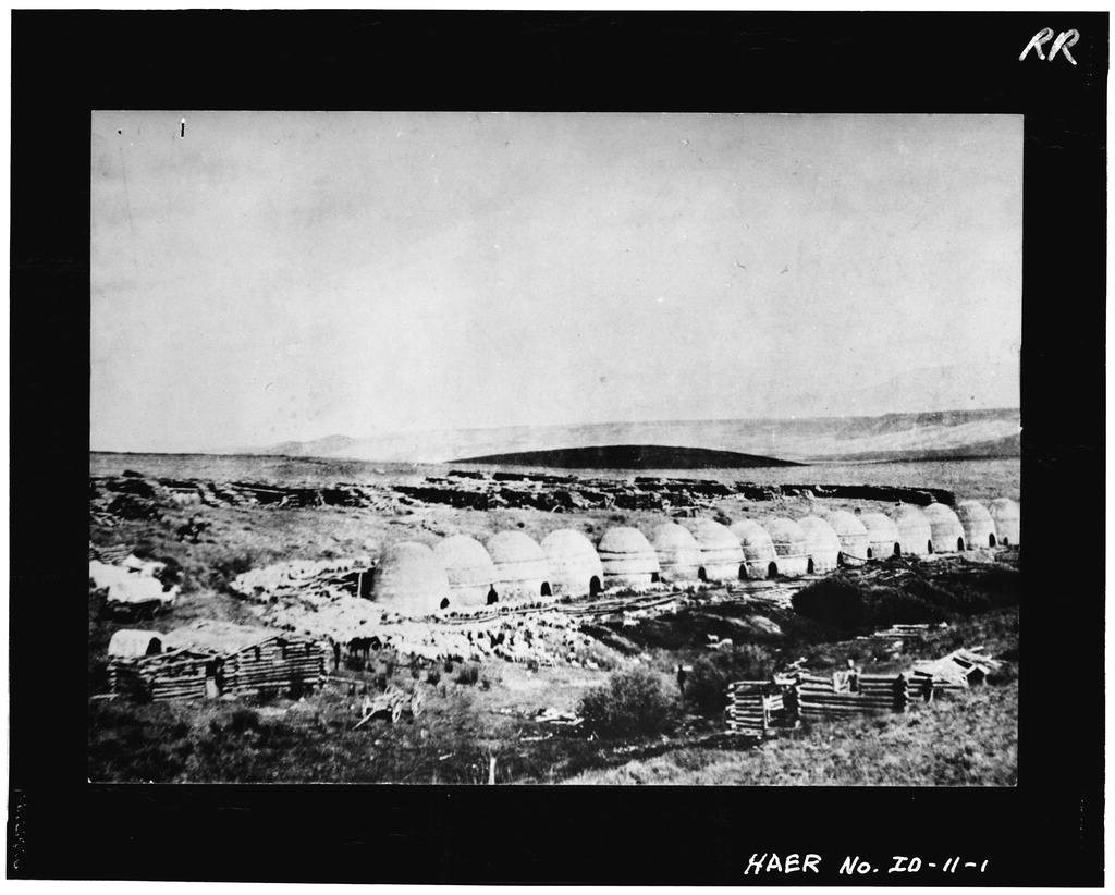 Warren King Charcoal Kilns, 5 miles west of Idaho Highway 28
