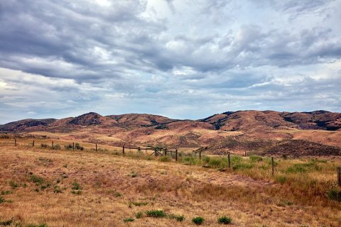 The sun warms not only the air but also the appeal of the southeast Idaho landscape near the town of Arimo