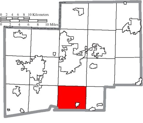 Map of Stark County Ohio Highlighting Pike Township