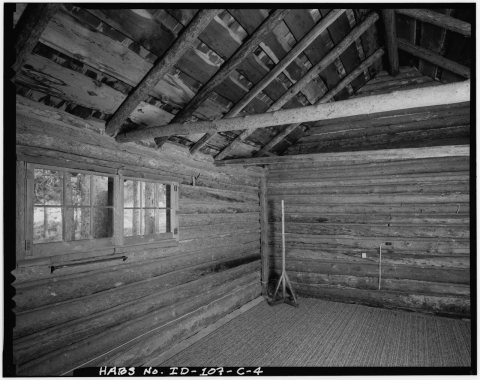 Cabin 3, interior view facing southeast. - Peavy Cabins, Cabin 3, Block A, Lot 1