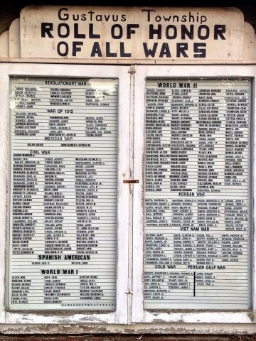 Gustavus Center Historic District Roll of Honor