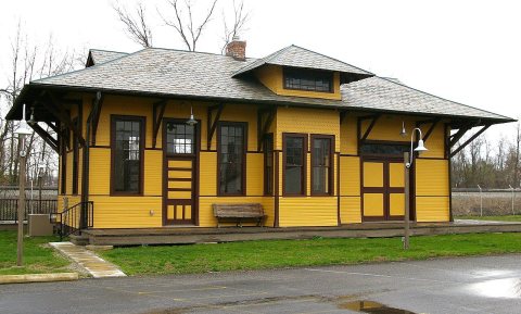 Outville, OH train station - April 2008