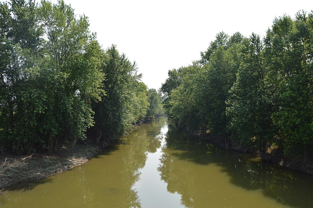 Upstream on Blanchard River from 235