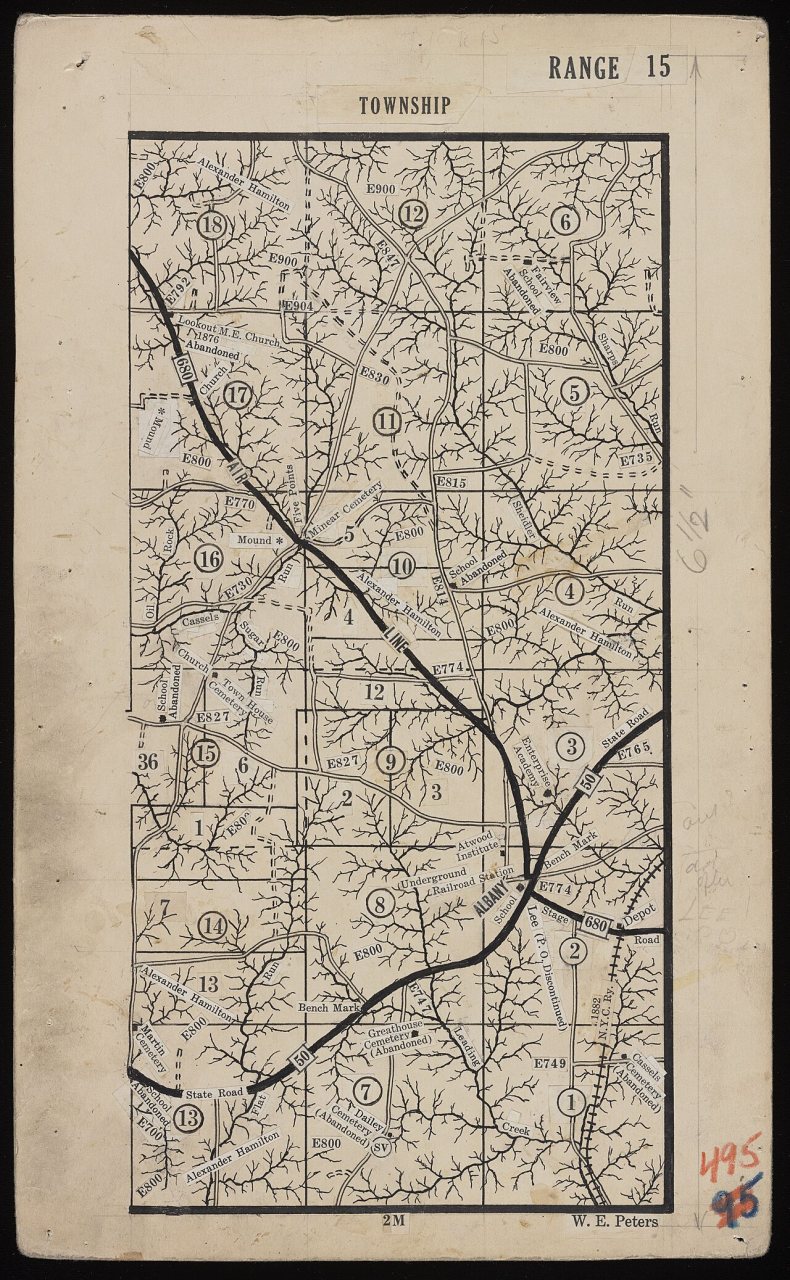 Township maps of Athens County, Ohio, circa 1940 - DPLA - e7e21162aac7601e425d0ae14503b432 (page 22)