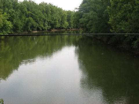 Great Miami River from the Eldean Bridge