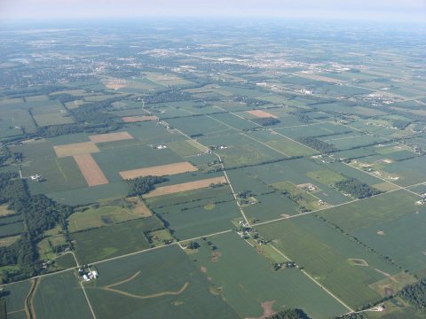 Staunton Township from the air