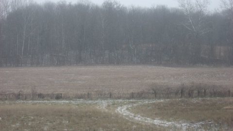 Eroded Indian mound in Green Township