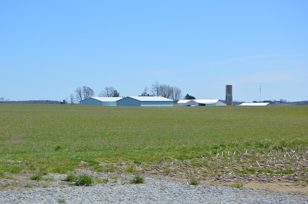 Penn Township farmstead with fields