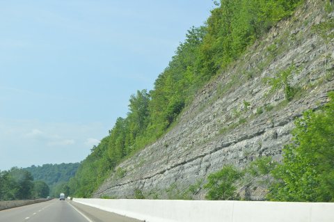 Mead Township cliffs south of Shadyside