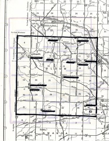 Bloom Township map