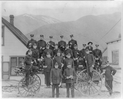 Mullan (Idaho) Fire Dept., Decoration Day, 1912