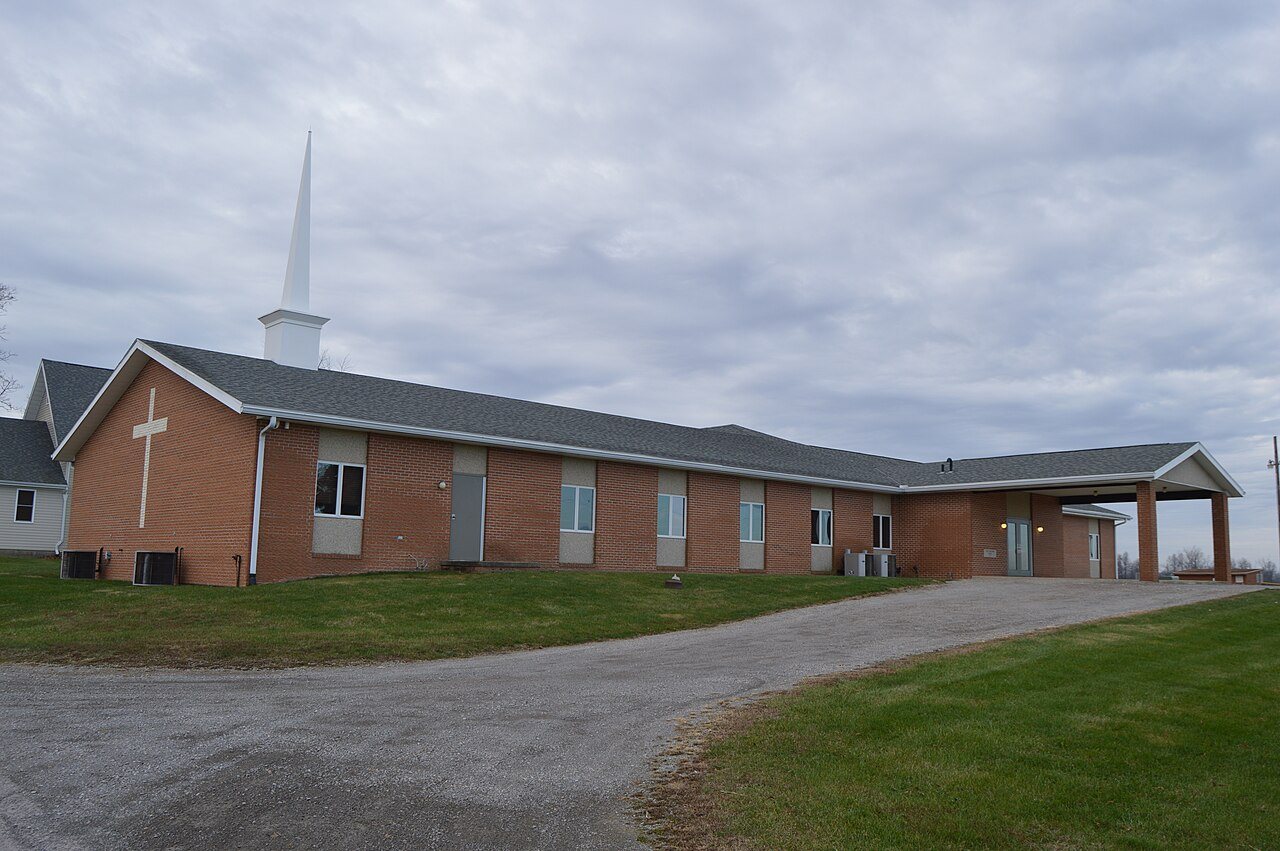 Gretna Brethren Church from northeast