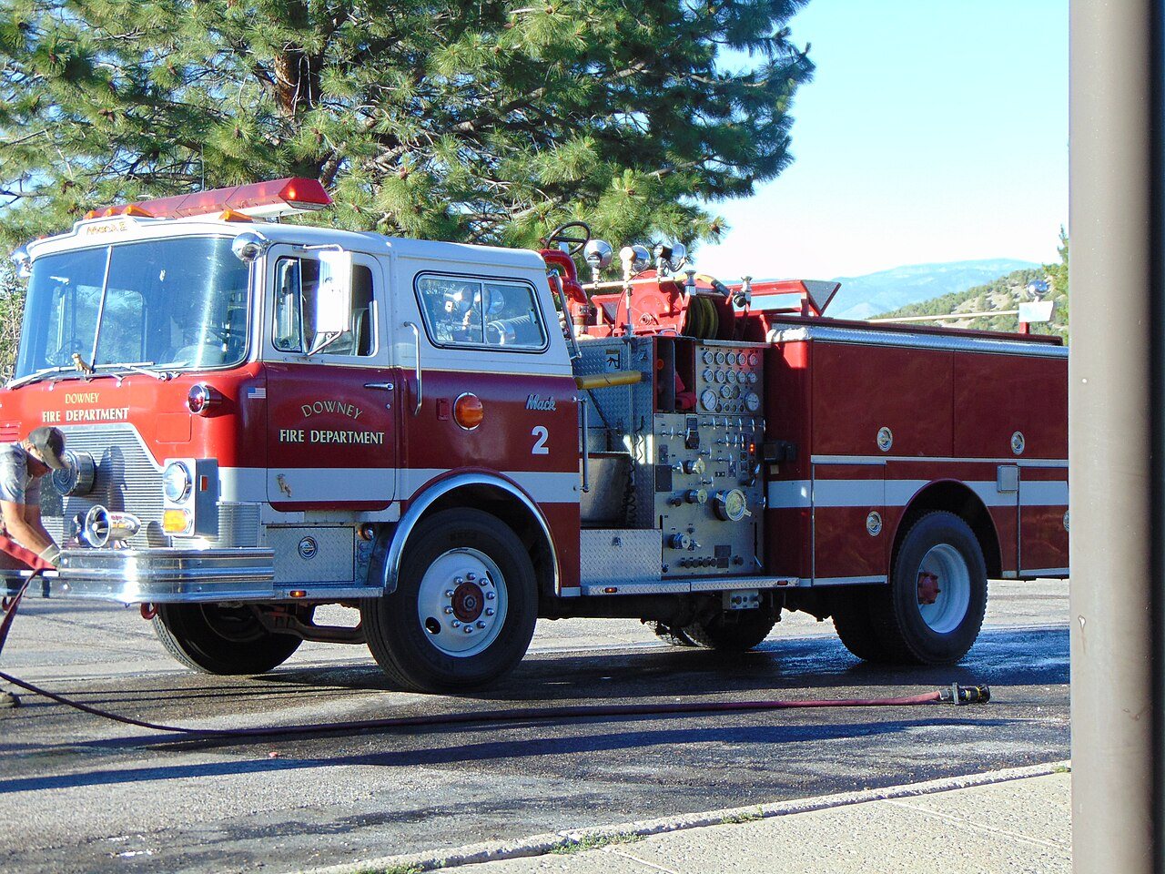 Downey Fire Department engine, Jun 17