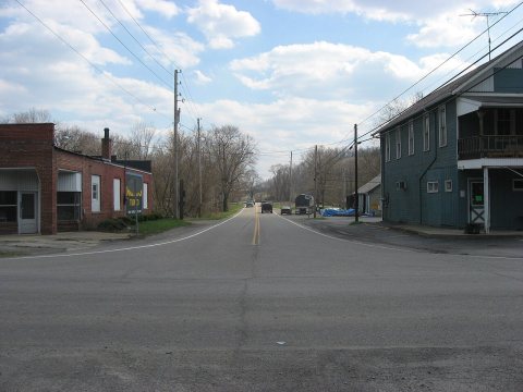 State Routes 154 and 170 in Negley