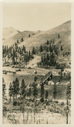Bridge Across the Middle Fork River, circa 1930s