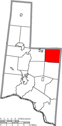 Map of Brown County Ohio Highlighting Eagle Township