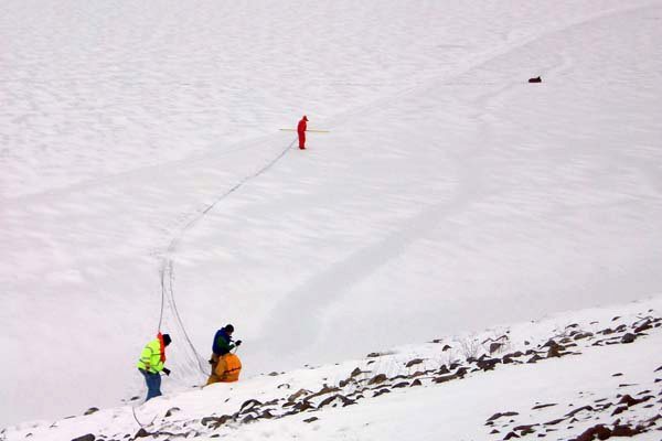 Ice rescue at Corps' M.J. Kirwan Dam